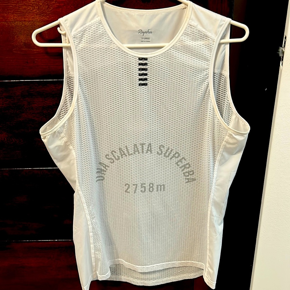 RAPHA PRO TEAM BASE LAYER WHITE CYCLING JERSEY